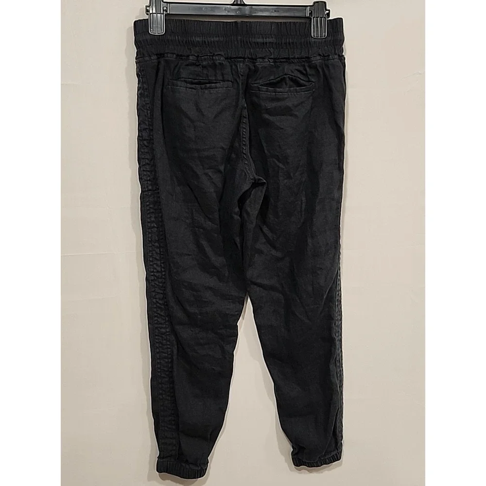 Athleta Joggers Womens Size‎ 0 Petite Black, Zippered Pockets Elastic Waist